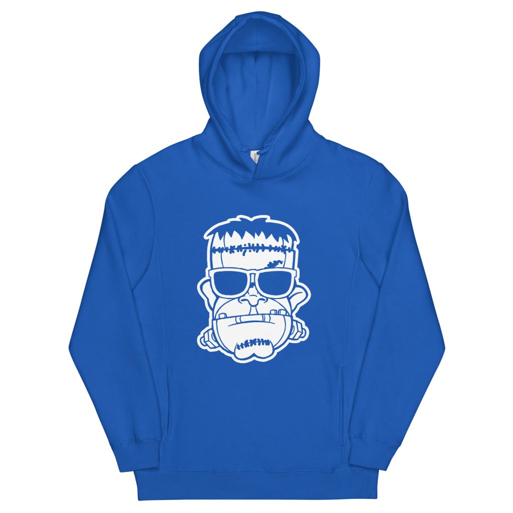 Monster Frank Hoodie (Royal/White) – MEDIUM (Black Sunday)