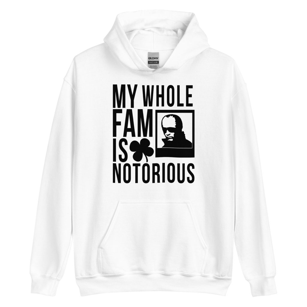 Notorious Whitey Hoodie (White/Black) – 3XL (Black Sunday)