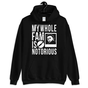 Notorious Michael Hoodie (Black/White) – MEDIUM (Black Sunday)