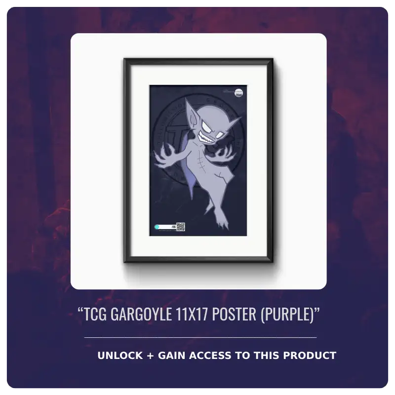 TCG GARGOYLE 11X17 POSTER (PURPLE)